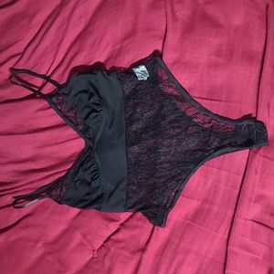 SHEIN lace mesh lingerie bodysuit 🖤